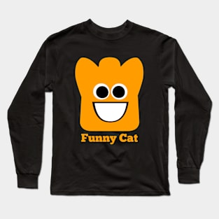 Funny Yellow Cat Long Sleeve T-Shirt